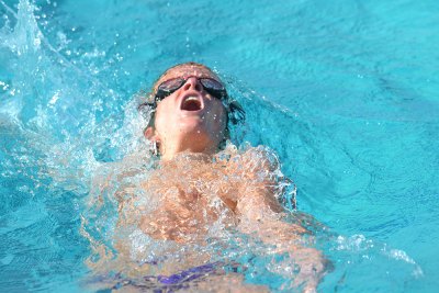 Lemoore sophomore Billy Chedester was part of the 200-medley-relay team that took second against El Diamante Thursday night in Lemoore.